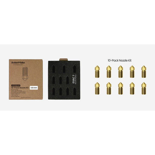 AnkerMake M5 buse en laiton 0,8mm - 10 pièces