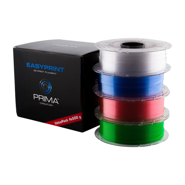 Pack valeur de filament PETG 1,75 mm - 4x 500 g en couleurs