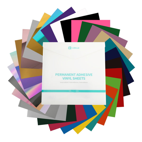 LOKLiK Lot de vinyles permanents – 29 feuilles A4