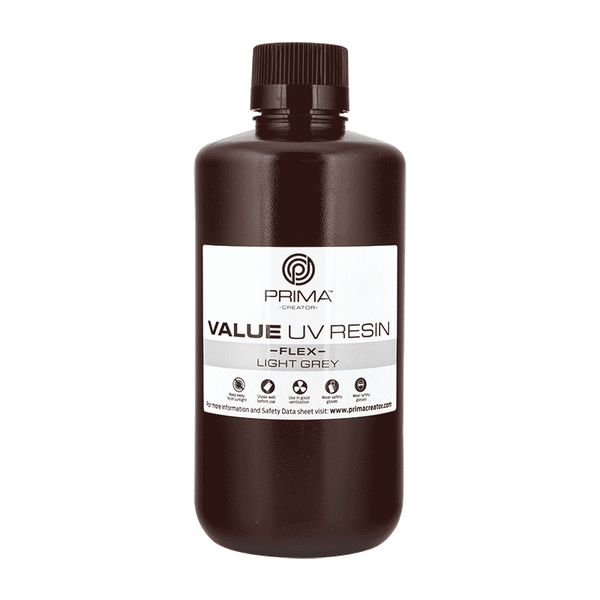 PrimaCreator Value Flex UV Résine - 1 kg - Gris clair