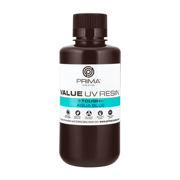 PrimaCreator Résine UV Value Tough (ABS Like) - 500 g - Bleu Aqua