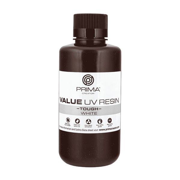PrimaCreator Résine UV Value Tough (type ABS) - 500 g - Blanc