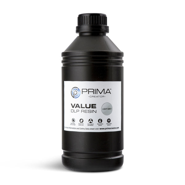 Résine PrimaCreator Value UV/DLP – 1000 ml Gris Clair