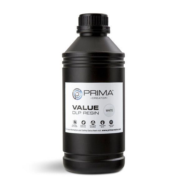 Résine PrimaCreator Value UV/DLP – 1000 ml Blanc