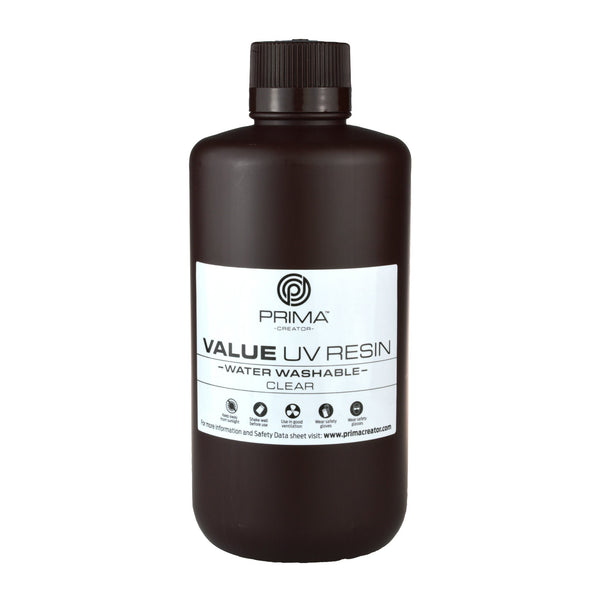 Résine UV lavable à l'eau PrimaCreator Value - 1000 ml - Claire