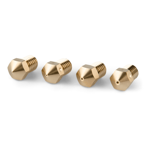 Ensemble de buses en laiton PrimaCreator RepRap M6 3 mm (0,2/0,4/0,6/0,8 mm) – 4 pièces