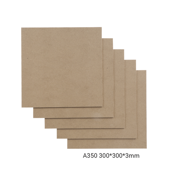 Plaques MDF Snapmaker A350 – 300×300×3 mm, lot de 5 pour laser et CNC